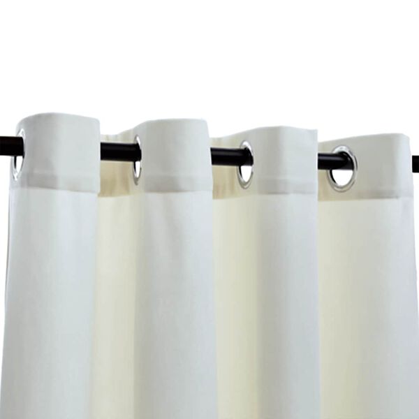 vidaXL Pimennysverhot renkailla 2 kpl sametti kerma 140x225 cm