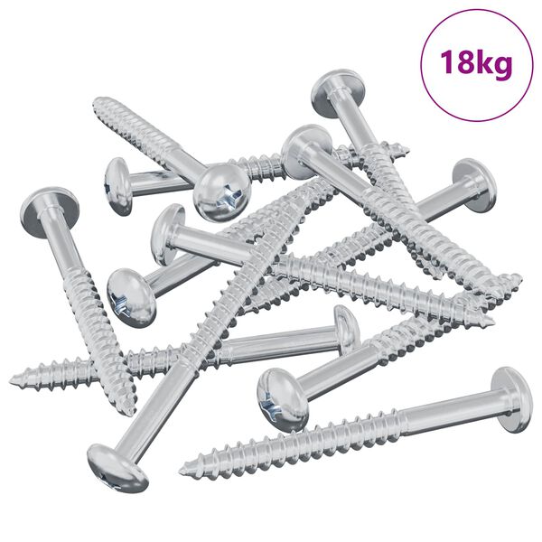 vidaXL Puuruuvi 3273 pcs Hopea 9,8 x 53 mm Ter&auml;s