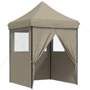 vidaXL Juhlateltta 200 x 200 x 306 cm Taupe Oxford-kangas
