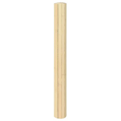 vidaXL Matto suorakaide vaalea luonnollinen 70x500 cm bambu