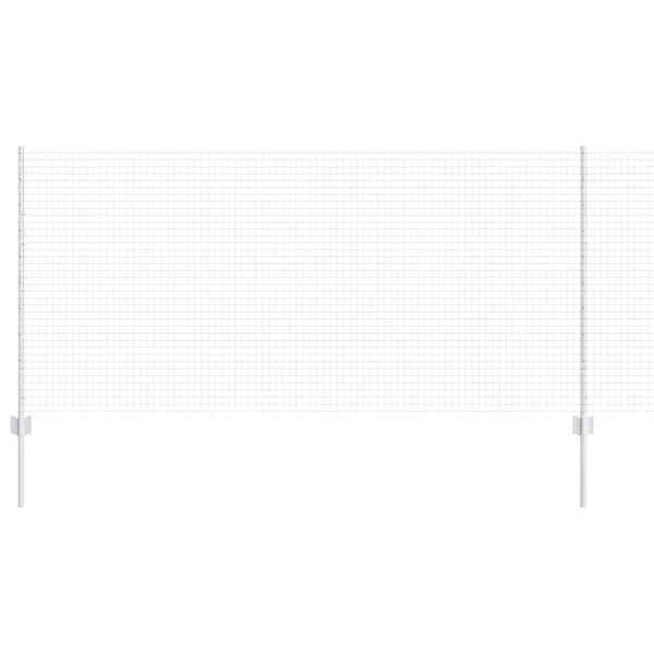 vidaXL Aita ja tolppa Hopea 1 x 10 m Teräs