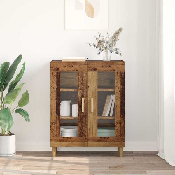 vidaXL Sivup&ouml;yt&auml; Vanha Puu 69,5 x 34 x 90 cm Tekninen puu