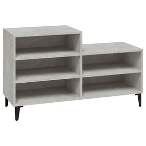 vidaXL Kenk&auml;kaappi betoninharmaa 102x36x60 cm tekninen puu