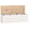 vidaXL S&auml;ilytyslaatikko valkoinen 109x36,5x33 cm t&auml;ysi m&auml;nty