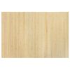 vidaXL Matto suorakaide vaalea luonnollinen 70x100 cm bambu