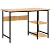 vidaXL Tietokonep&ouml;yt&auml; musta ja vaalea tammi 105x50x72 cm MDF/metalli
