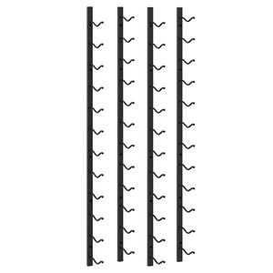 vidaXL Sein&auml; viinipullotelineet 12 pullolle 2 kpl musta rauta