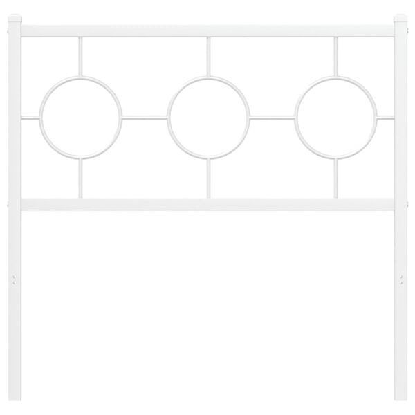 vidaXL Metallinen vaihtop&auml;&auml;ty valkoinen 90 cm