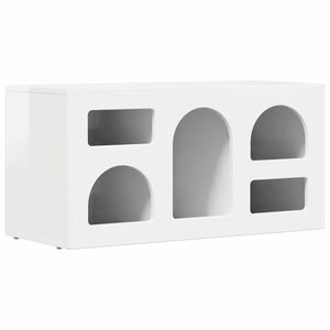 vidaXL TV-kaappi Korkean kiillon valkoinen 80 x 35 x 40 cm
