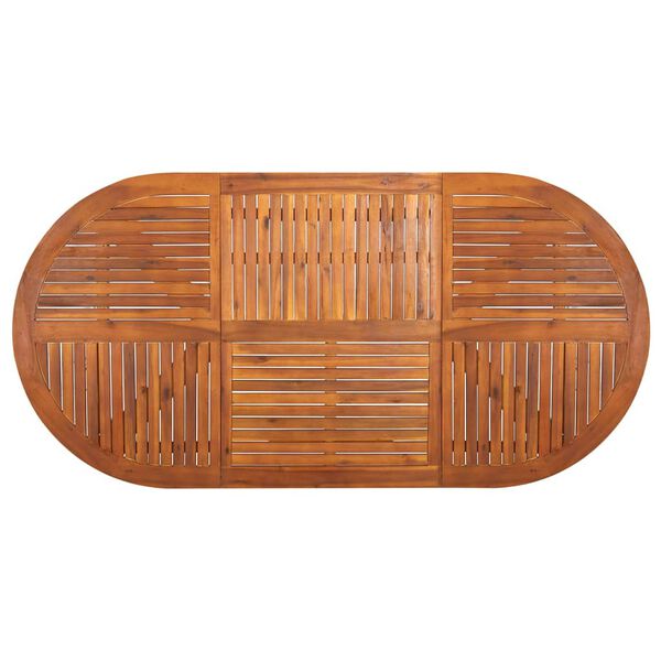 vidaXL 7-osainen Ulkoruokailuryhm&auml; musta