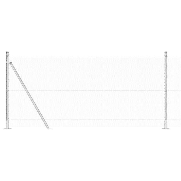 vidaXL Aitalatu Hopea 10 x 1 m (13 mm verkko) Ter&auml;s