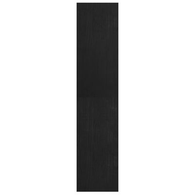vidaXL Kirjahylly/tilanjakaja musta 40x30x135,5 cm täysi mänty