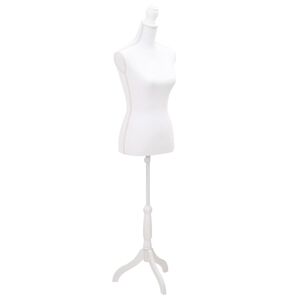 vidaXL Mallinukke naisen torso valkoinen