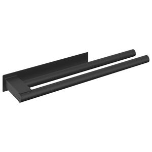 vidaXL Pyyheteline Musta 40 x 9 x 4 cm Ruostumaton ter&auml;s