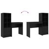 vidaXL P&ouml;yt&auml; laatikon kanssa 2 pcs Musta tammi.