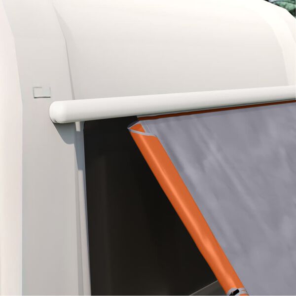 vidaXL Takaluukkuteltta Harmaa ja oranssi 190 x 150 x 185 cm taffeta