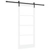vidaXL Liukuovi ORKDAL Valkoinen 93 x 211 cm T&auml;ysi m&auml;nty ja lasi