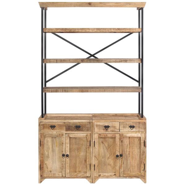 vidaXL Senkki hyllyill&auml; mangopuu 120x35x200 cm