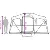vidaXL Telttat katolla Harmaa ja oranssi 435 x 255 x 216 cm Polyesteri