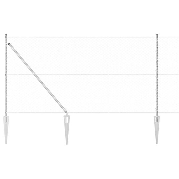 vidaXL Aitalatu Hopea 100 x 1,4 m (25 mm verkko) Ter&auml;s