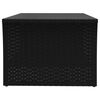 vidaXL Sohvap&ouml;yt&auml; musta 100x50x40 cm polyrottinki