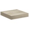 vidaXL Kelluvat sein&auml;hyllyt 4 kpl tammi 23x23,5x3,8 cm MDF