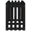 vidaXL Kukkalaatikko aitamuotoilu musta 150x50x70 cm t&auml;ysi m&auml;nty