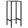vidaXL Baarip&ouml;yt&auml; musta 50x50x110 cm jauhemaalattu ter&auml;s