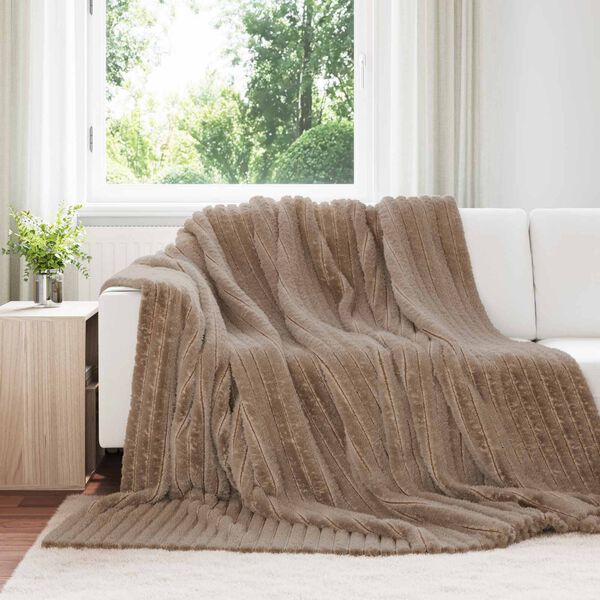 vidaXL Heittop&auml;&auml;llys 6 pcs Camel 240 x 220 cm Fleese