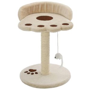 vidaXL Kissan kiipeilypuu sisal-pylv&auml;&auml;ll&auml; 40 cm beige ja ruskea
