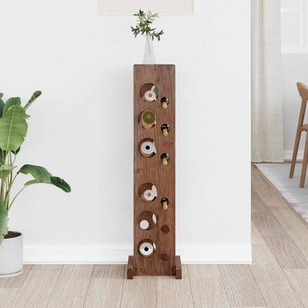 vidaXL Teline Ruskea 20 x 25 x 100 cm Kiinte&auml;&auml; mahonkipuuta