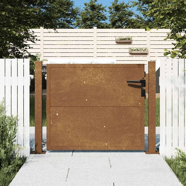 vidaXL Puutarhaportti 100x100 cm Corten-ter&auml;s