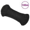 vidaXL Ty&ouml;k&ouml;ysi musta 8 mm 100 m polypropeeni