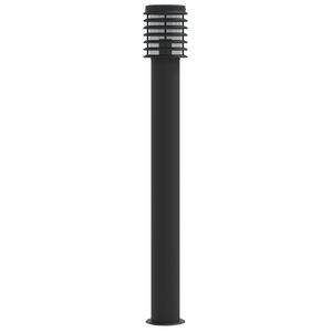 vidaXL Pylv&auml;svalaisin musta 110 cm ruostumaton ter&auml;s