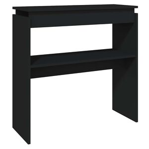 vidaXL Konsolip&ouml;yt&auml; musta 80x30x80 cm teknisest&auml; puusta