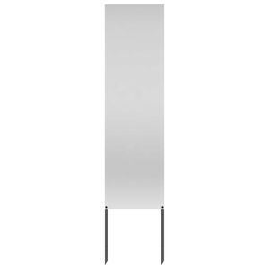 vidaXL Puutarhan yksityisyyden verho Viivakuvio Hopea 32 x 140 cm