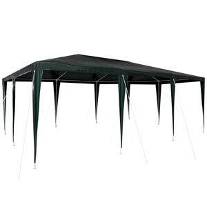vidaXL Juhlateltta Vihre&auml; 600 x 400 x 266 cm Polyeteeni ja ter&auml;s