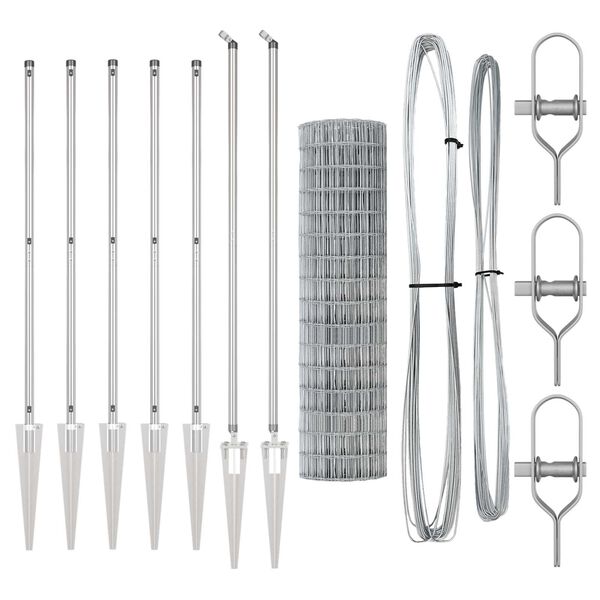 vidaXL Aita ja Tuki Hopea 1,4 x 10 m Ter&auml;s