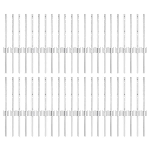 vidaXL Aitalatu 44 pcs Hopea 80 cm Ter&auml;s