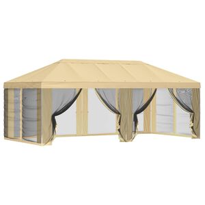 vidaXL Gazebo-peite sivuseinill&auml; 6 x 3 m Kerma Polyesteri 190
