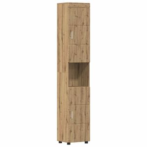 vidaXL Kylpyhuoneen kaappisetti TULUM Artisan tammi 37 x 31,5 x 203 cm