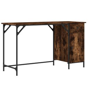 vidaXL Tietokonep&ouml;yt&auml; savutammi 131x48x75 cm tekninen puu