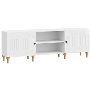 vidaXL TV-kaappi 150 x 31 x 50 cm Korkeakiiltoinen valkoinen