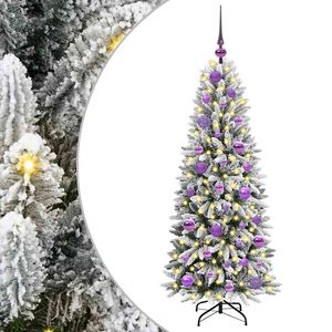 vidaXL Tekojoulukuusi valkoinen 120 cm PVC ja muovi ja ter&auml;s ja PE