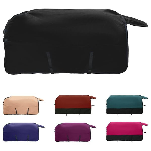 vidaXL Hevospeitto Tumma vihre&auml; ja musta 125 cm Polyesteri