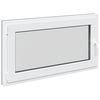 vidaXL Kellari-ikkuna RISOR 110 x 60 cm PVC ja lasi Antrasiitti