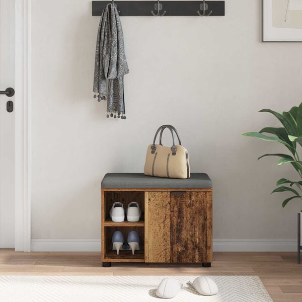 vidaXL Halli penkki Vanha puu 60 x 38 x 46 cm Insin&ouml;&ouml;ripuu ja kangas