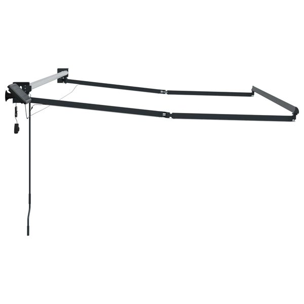 vidaXL S&auml;hk&ouml;k&auml;ytt&ouml;inen ulosvetokangasrunko Antrasiitti 4 &times; 3 m