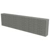 vidaXL Gabion-kivikori kansilla galvanoitu ter&auml;s 600x50x150 cm