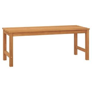vidaXL Puutarhapenkki 114 cm t&auml;ysi tiikki